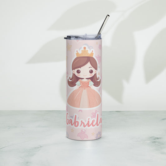 Vaso Termo Personalizable de acero inoxidable de 600ml - Princesa adorable