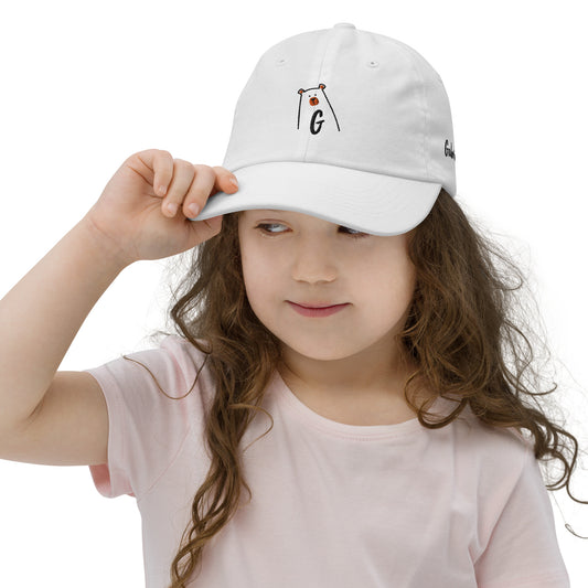 Gorra infantil bordada con osito para personalizar con nombre